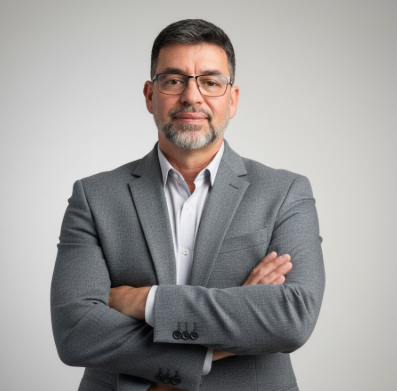 Foto profissional de Carlos Bastos, Educador Financeiro.